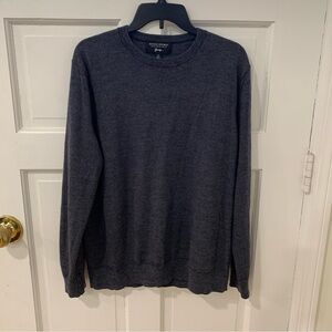 Banana Republic Mens 100% Merino Wool Micro Striped Crew Neck Sweater Size XL